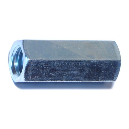 MIDWEST FASTENER Coupling Nut, 1/2"-13, Steel, Zinc Plated, 1-3/4 in Lg, 12 PK 03495